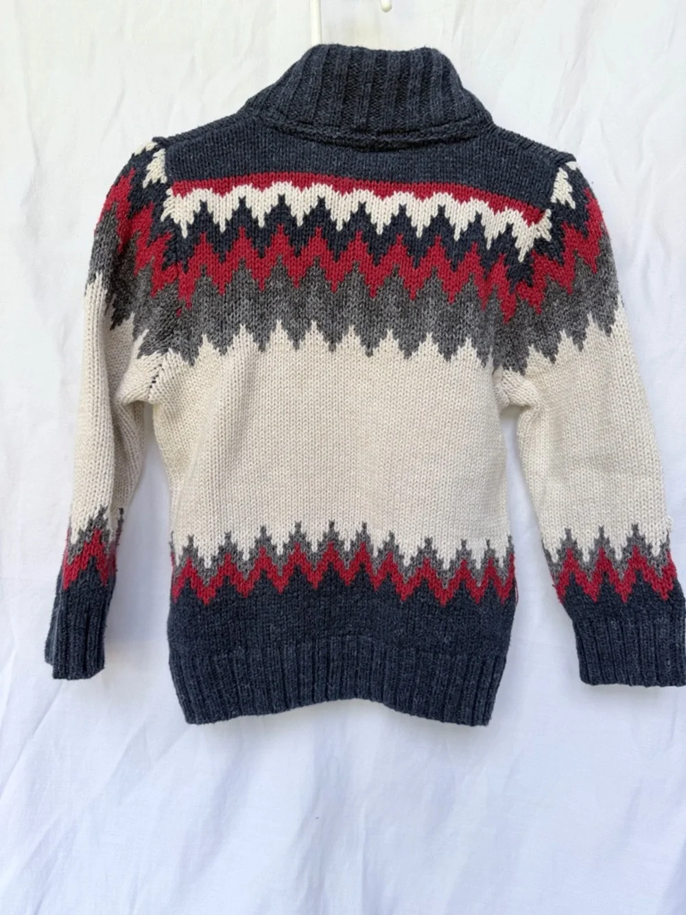 Gap Kids Fair Isle Nordic Knit Button Mock-Neck Sweater - Size 3T